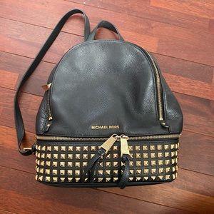 Michael Kors Gold Studded Backpack